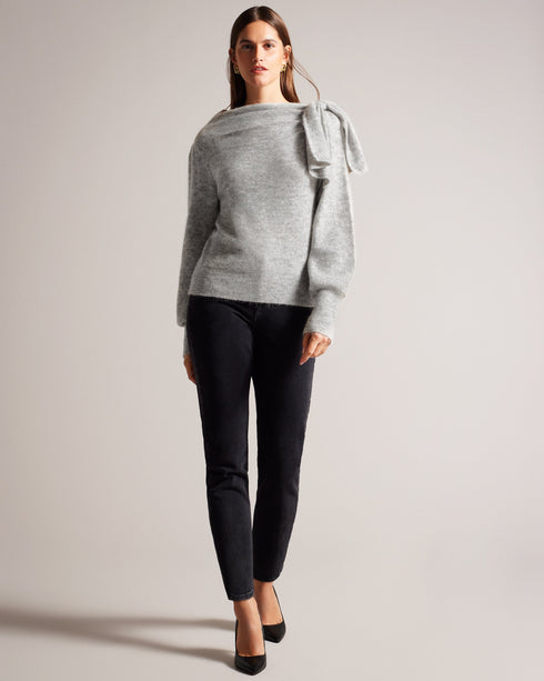 LARBOW-Knitwear-Statement Bow Sweater- Ted Baker Romania