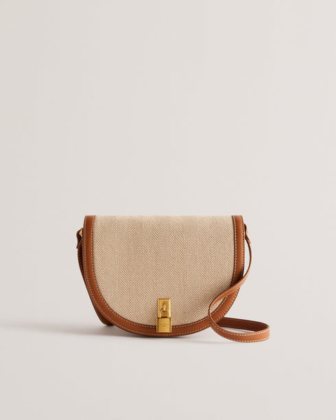 REGEENT-Bags-Padlock Canvas Saddle Bag- Ted Baker Romania