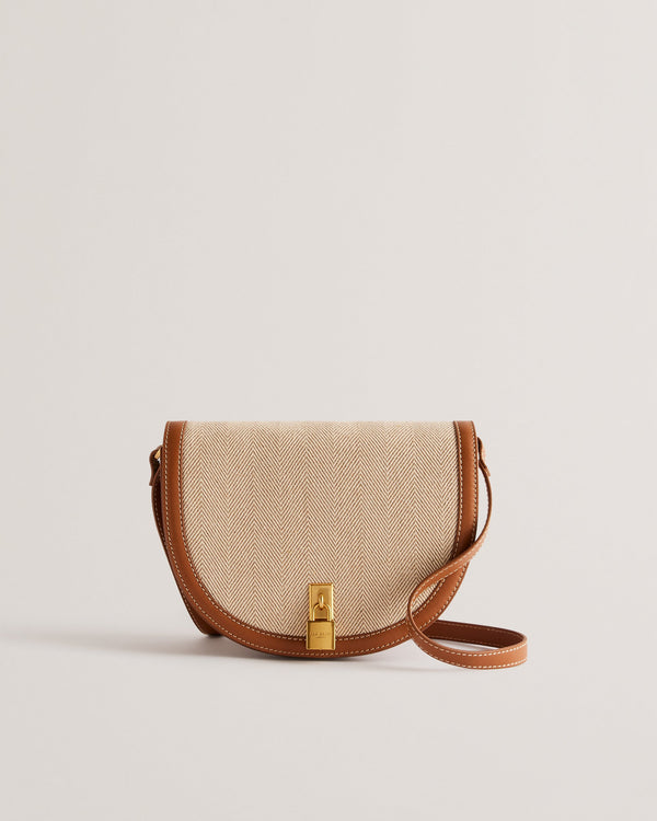 REGEENT-Bags-Padlock Canvas Saddle Bag- Ted Baker Romania