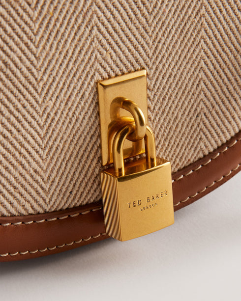 REGEENT-Bags-Padlock Canvas Saddle Bag- Ted Baker Romania