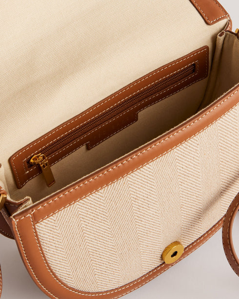 REGEENT-Bags-Padlock Canvas Saddle Bag- Ted Baker Romania