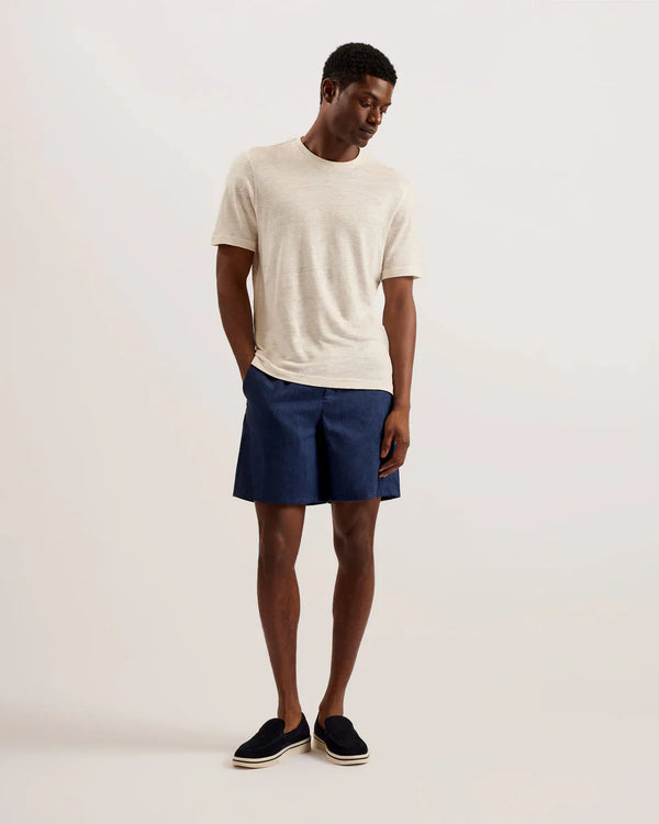 BRIXTUN-Shorts-Linen Drawstring Short- Ted Baker Romania