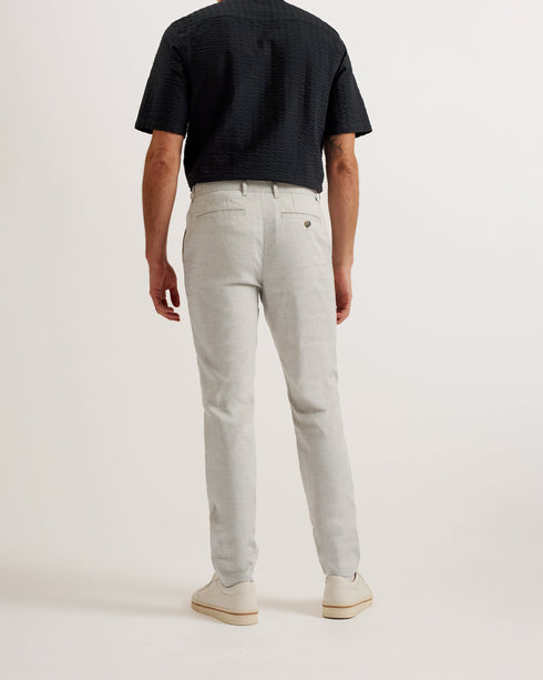 MAJO-Trousers-Linen Slim Trouser- Ted Baker Romania