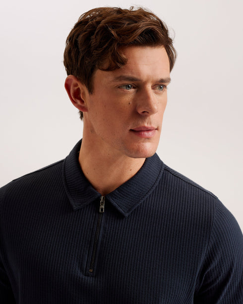 ZARKES-Tops-SS Regular Zip Polo- Ted Baker Romania