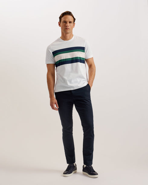 KAINRO-Tops-SS Regular Branded Stripe T-Shirt- Ted Baker Romania