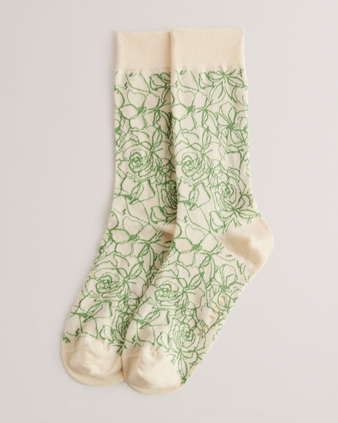 SOKKTWL-Socks-Floral Pattern Sock- Ted Baker Romania