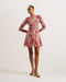 MILDRD-Dresses-Mesh Mini Dress With Shoulder Gathers- Ted Baker Romania