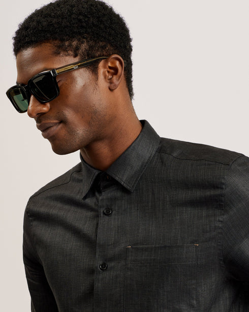 PALOMAS-Shirts-SS LINEN SHIRT- Ted Baker Romania