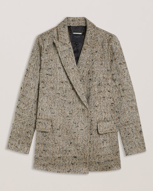 FELIOH-Outerwear-Oversized Double Breasted Bla- Ted Baker Romania