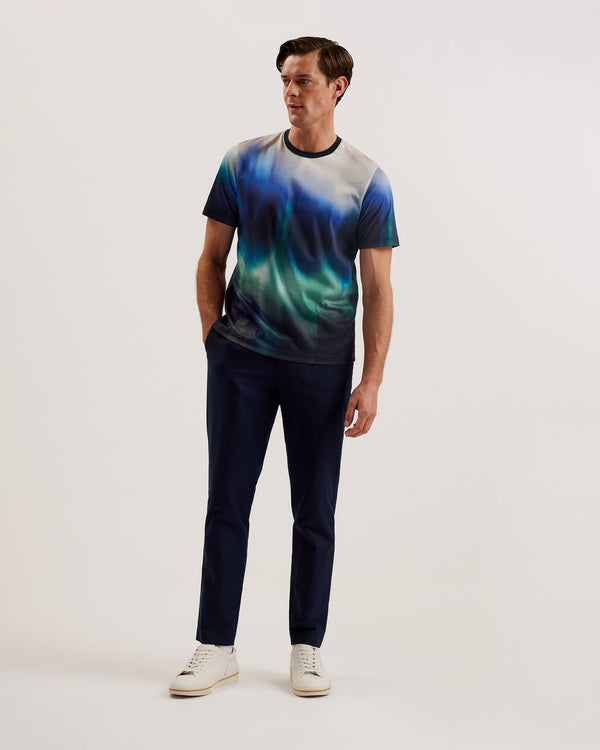 AVID-Tops-SS Regular Ombre T-Shirt- Ted Baker Romania