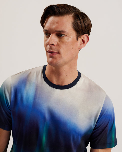 AVID-Tops-SS Regular Ombre T-Shirt- Ted Baker Romania