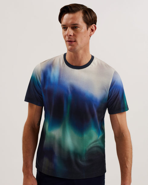 AVID-Tops-SS Regular Ombre T-Shirt- Ted Baker Romania