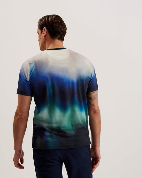 AVID-Tops-SS Regular Ombre T-Shirt- Ted Baker Romania