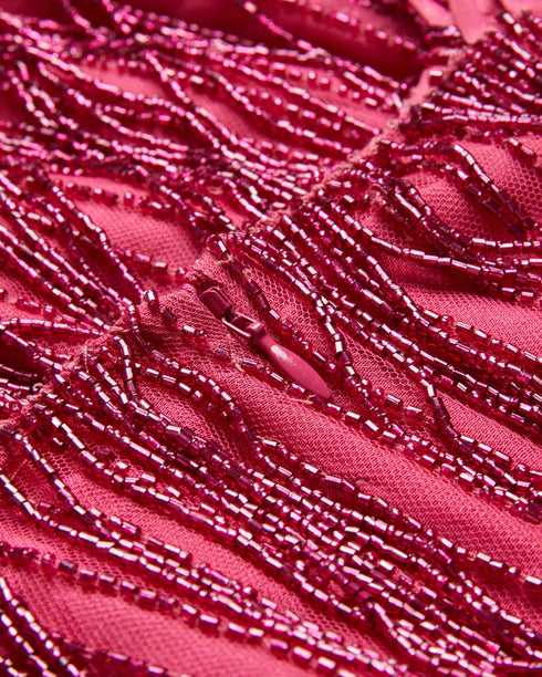 DIVERIA-Dresses-Mini Dress With Tassels- Ted Baker Romania