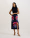 VALAIS-Dresses-Knitted Bodice Woven Skirt Printed Dress- Ted Baker Romania