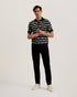 AIRON-Knitwear-SS Regular Zip Neck Jacquard Polo- Ted Baker Romania