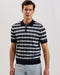 AIRON-Knitwear-SS Regular Zip Neck Jacquard Polo- Ted Baker Romania