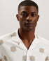 DIMITRE-Shirts-SS Relaxed Linen Blend Ikat Shirt- Ted Baker Romania