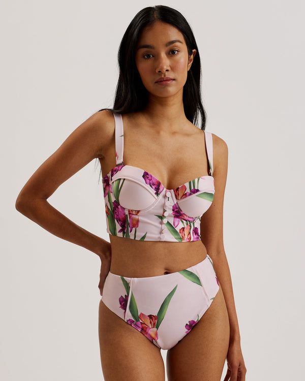 ALLYNAA-Swimwear-Longline Cupped Bikini Top- Ted Baker Romania