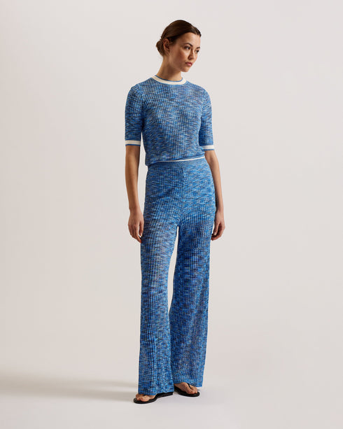 DAYLEYY-Knitwear-Space Dye Short Sleeve Top- Ted Baker Romania