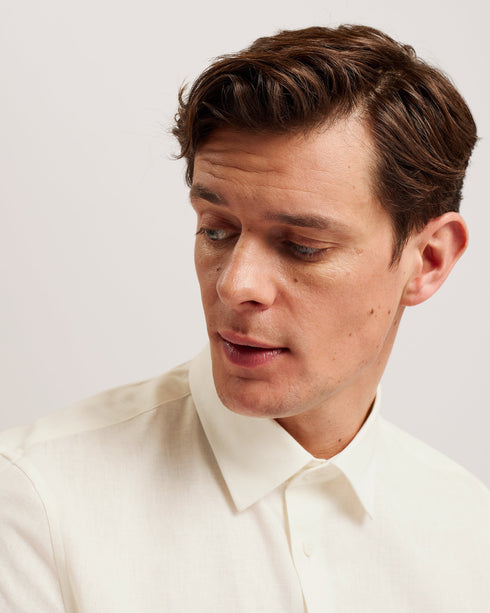 NAIRES-Shirts-SS Linen Shirt- Ted Baker Romania