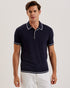 DUNOW-Knitwear-SS Pointelle Diamond Polo- Ted Baker Romania
