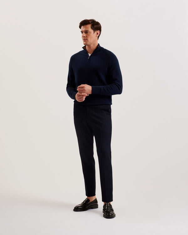 ULBOURN-Knitwear-LS Regular Cashmere Half Zip- Ted Baker Romania