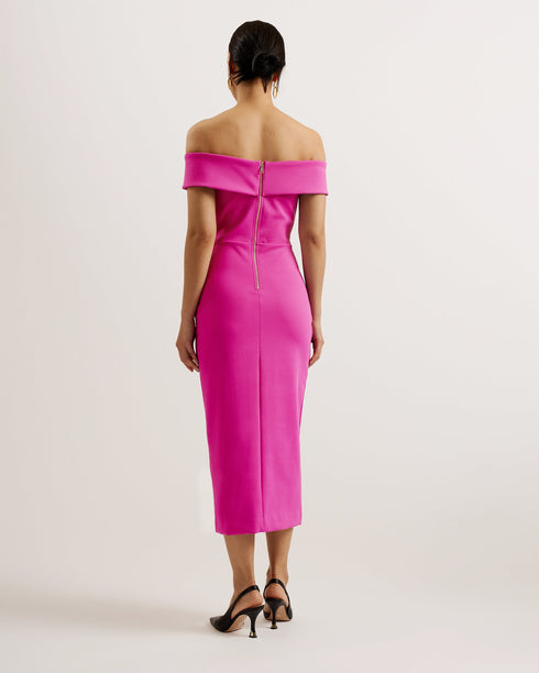 LERREN-Dresses-Scuba Bardot Midi Dress- Ted Baker Romania