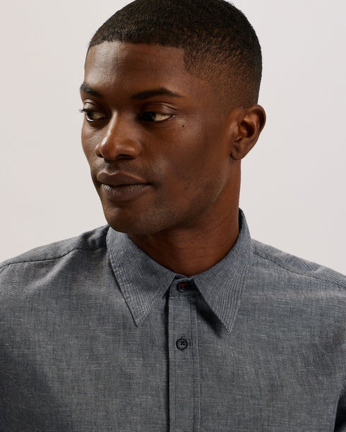 ACKLEY-Shirts-LS Regular Ombre Print Shirt- Ted Baker Romania