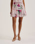 AVILA-Skirts-Printed Mini Skirt with Frills- Ted Baker Romania