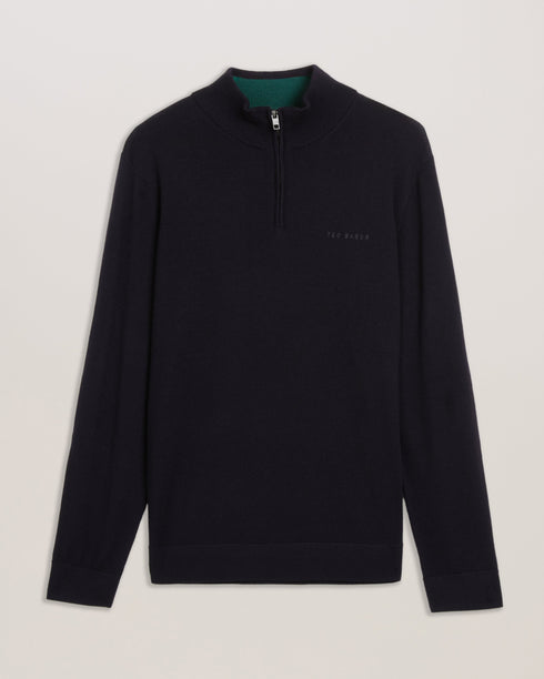 FASHBEE-Knitwear-LS Branded Merino Half Zip- Ted Baker Romania