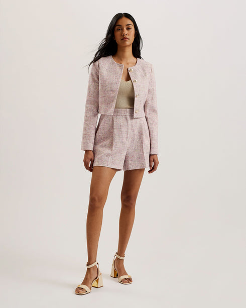 CONSTSH-Tailoring-Tailored Boucle Short- Ted Baker Romania