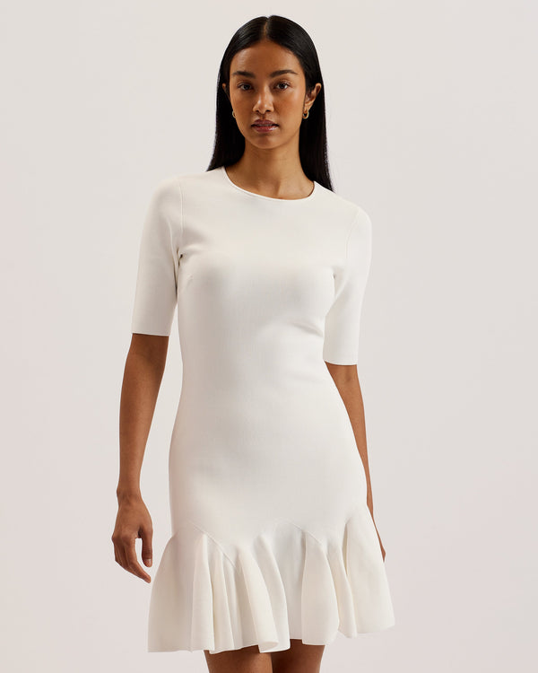 ALZANN-Dresses-Knitted Mini Skater Dress- Ted Baker Romania