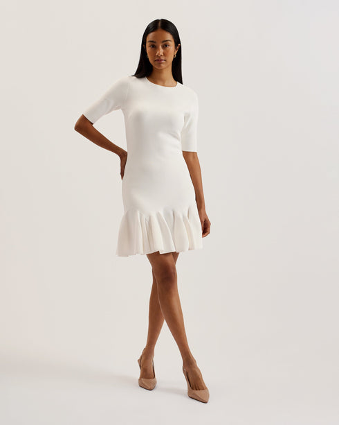 ALZANN-Dresses-Knitted Mini Skater Dress- Ted Baker Romania