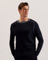 TOREZ-Knitwear-LS Regular Textured Crew Neck- Ted Baker Romania