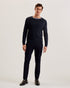 TOREZ-Knitwear-LS Regular Textured Crew Neck- Ted Baker Romania