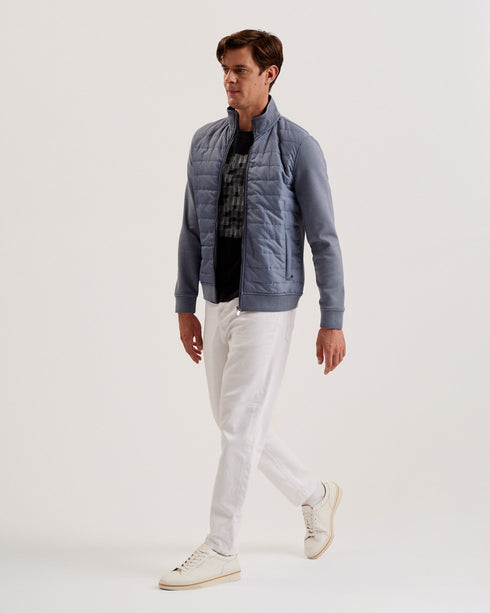 ENTIL-Tops-LS Regular Fit Quilted Funnel- Ted Baker Romania