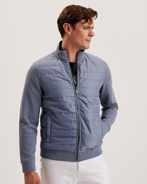 ENTIL-Tops-LS Regular Fit Quilted Funnel- Ted Baker Romania