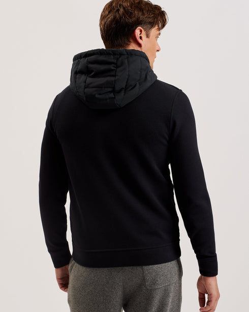 ADBURYS-Tops-Regular Quilted Zip Hoodie- Ted Baker Romania