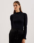 RAINEEE-Knitwear-Metallic Ribbed Funnel Neck- Ted Baker Romania