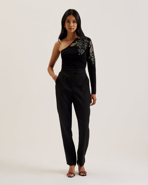 HEATHRR-Knitwear-One Shoulder Beaded Knitted- Ted Baker Romania