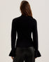 LAYNHA-Knitwear-High Neck Knitted Frill Sleev- Ted Baker Romania