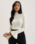 LAYNHA-Knitwear-High Neck Knitted Frill Sleev- Ted Baker Romania