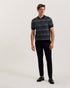LEVERS-Knitwear-SS Regular Jacquard Zip Polo- Ted Baker Romania