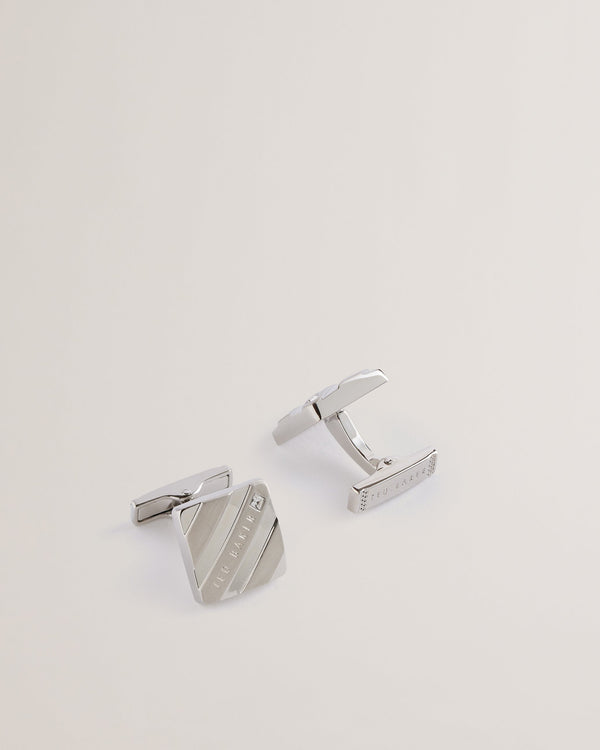 DILLON-Cufflinks-Striped Branded Cufflinks- Ted Baker Romania