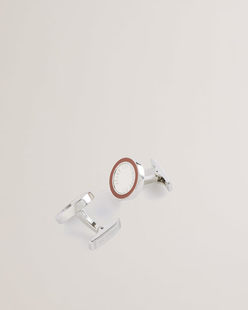 RAYLAN-Cufflinks-Round Branded Cufflinks- Ted Baker Romania