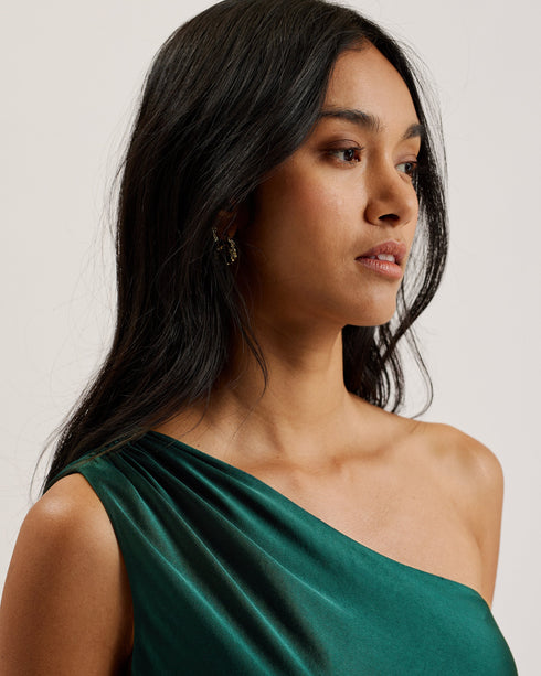 MELGAR-Dresses-One Shoulder Bias Cut Midi Dr- Ted Baker Romania