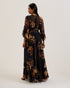 CALAMA-Dresses-Sheer Printed Maxi Dress with- Ted Baker Romania
