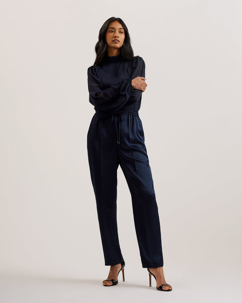 NATORI-Trousers-Satin Slim Taper Jogger- Ted Baker Romania