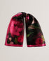 LEEEAA-Scarves-Printed Silk Square Scarf 90x- Ted Baker Romania